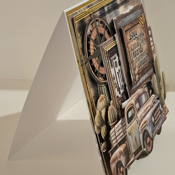 Rustic Truck Handmade Greeting Card - Picture 3 of 5